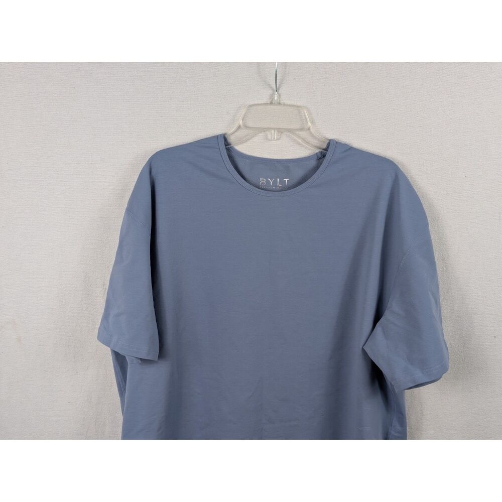 BYLT Drop Cut S/S Lux T-Shirt Light Blue Men's Size 2XL/XXL - Picture 2 of 10